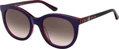 Juicy Couture Womens Sunglasses JU608S 0365 Violet Fuchsia Rectangle Gradient