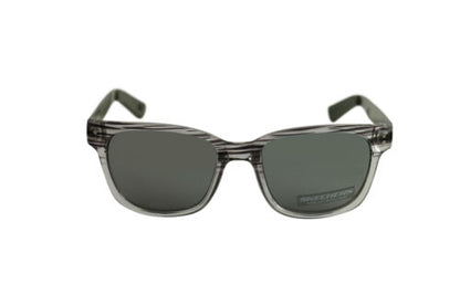 Skechers Sunglasses For Men/Women SE6028S 27C Square Clear/black Grey Mirrored