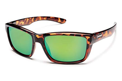 Suncloud Men Sunglasses Mayor Tortoise /Green Mirrored Polarized