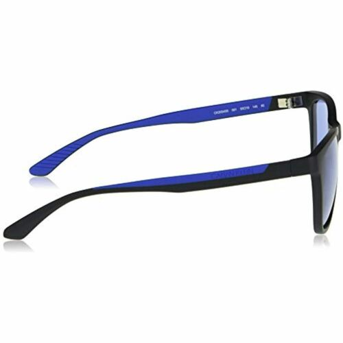 Calvin Klein Men Sunglasses CK20545S Rectangle Matte Black/Cobalt Blue 100%UV 53 - MegafashionSunglasses