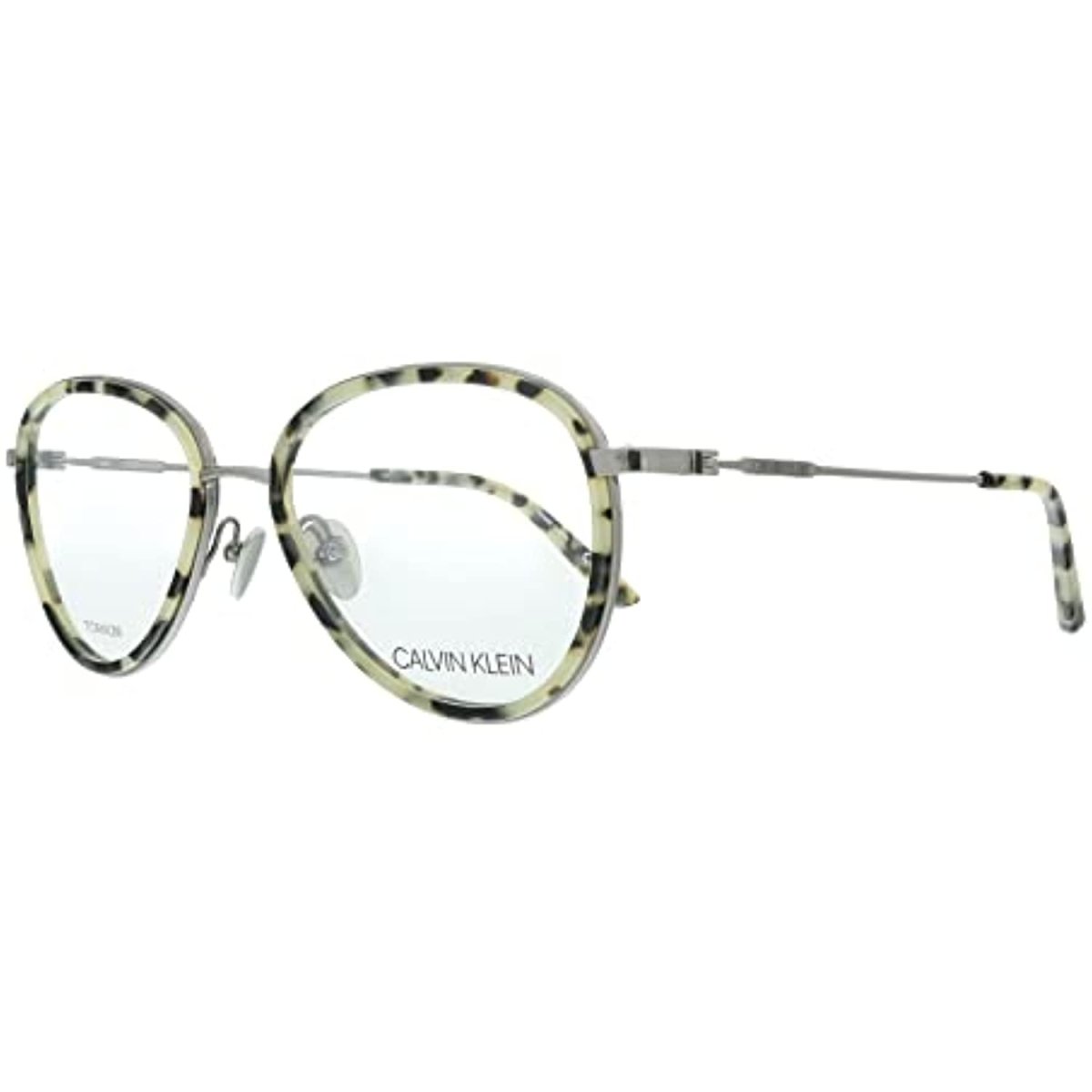 Calvin Klein Women Eyeglasses CK20106 106 Beige Havana Oval 53 - 17 - 140 - MegafashionMonturas