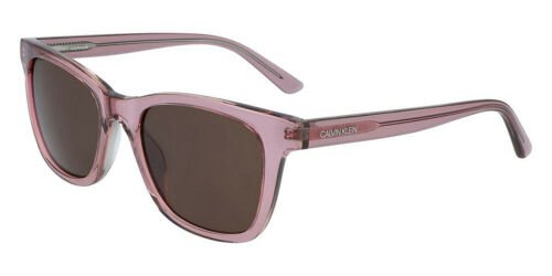 Calvin Klein Women Sunglasses CK20501S Rectangle Crystal Mauve/Rose Polarized - MegafashionSunglasses