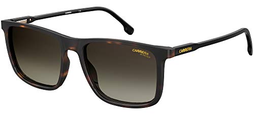 Carrera 231/S Rectangular Sunglasses, Brown/Brown Gradient, 55mm, 18mm - MegafashionSunglasses