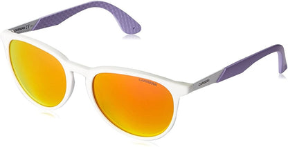 Carrera Men or Womens Sunglasses 5019S NA6UZ White Lilac 54 19 145 Plastic - MegafashionSunglasses