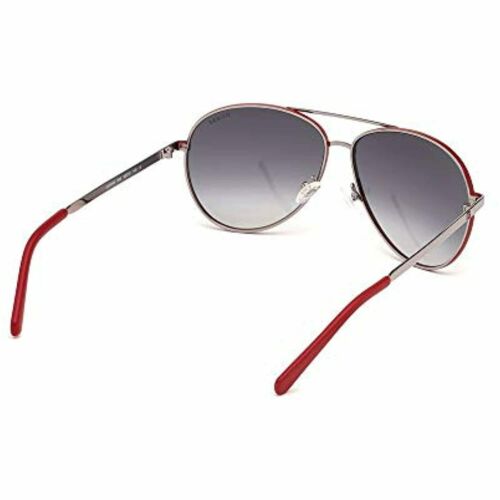 Guess Sunglasses for Womens or Men GU6948S 06B Silver/Red Aviator Gradient Gray