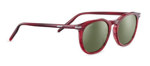 Serengeti Women Sunglasses Arlie SS483001 Red Streaky/Green Polarized Mineral