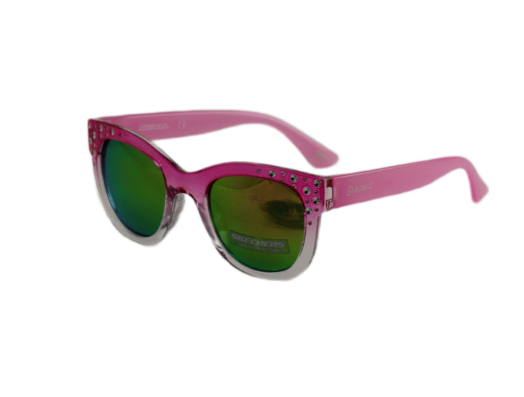 Skechers Girls Sunglasses SE9012/S 72Z Clear Pink Cat Eye 100%UV 45 20 130