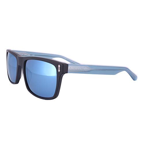 Dragon Alliance Adult Blindside Sunglasses - Matte Black Blue, 57/18/145 - megafashion11Sunglasses