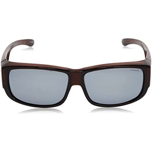 Polaroid Men Sunglasses P8303 09QB Brown Polarized/Mirrored Wrap 61-14-145