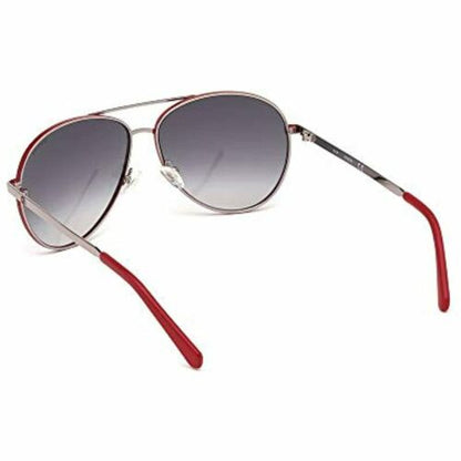 Guess Sunglasses for Womens or Men GU6948S 06B Silver/Red Aviator Gradient Gray