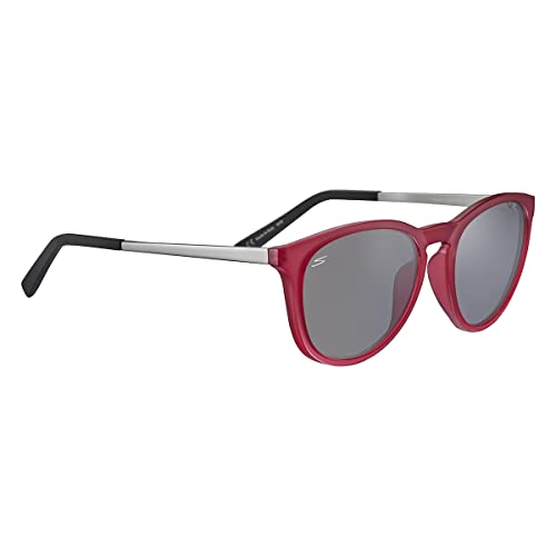 Serengeti Brawley Polarized Square Sunglasses, Matte Crystal Pink, Medium