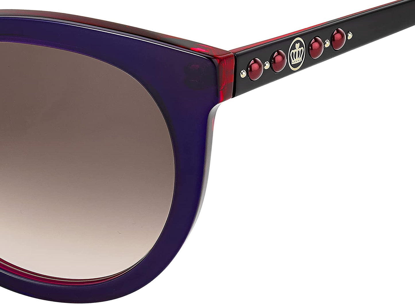 Juicy Couture Womens Sunglasses JU608S 0365 Violet Fuchsia Rectangle Gradient