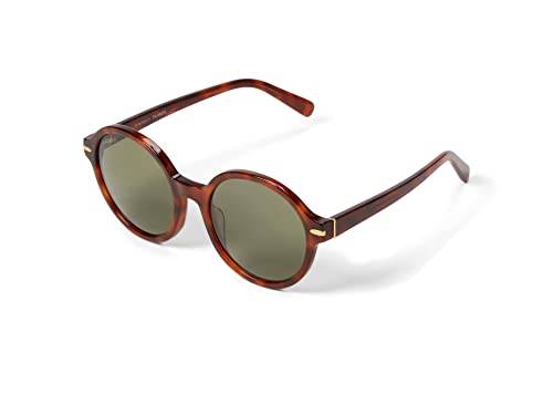 Serengeti Joan Square Sunglasses, Shiny Classic Havana/Mineral Polarized 555nm, One Size