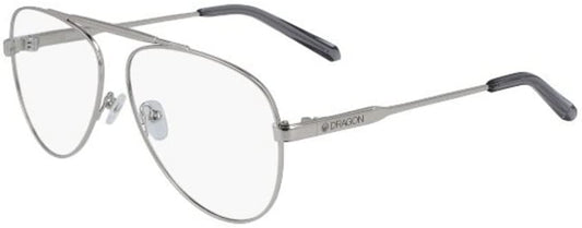 Eyeglasses DRAGON for men/Womens DR 197 DEE 040 Silver/Grey Aviator 56 - 13 - 145 - MegafashionMonturas