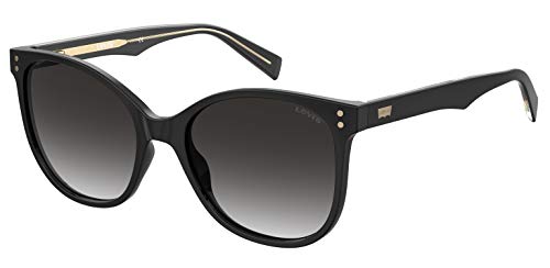 Levi's LV 5009/S Square Sunglasses, Black, 56mm, 19mm