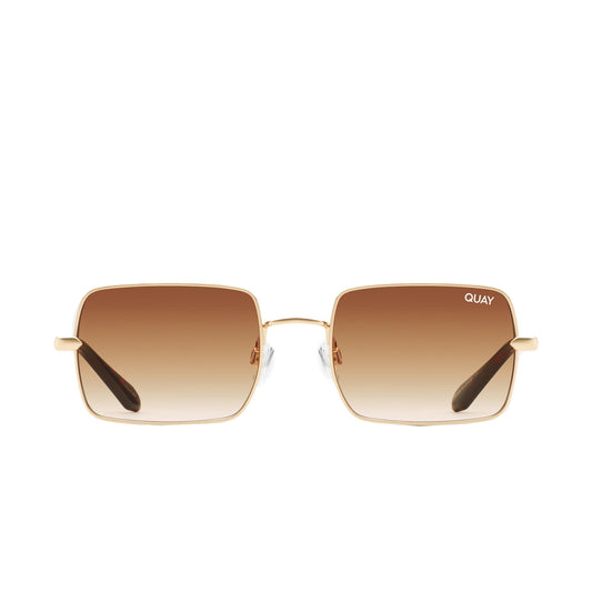 Quay Women's TTYL Sunglasses, Gold/Brown