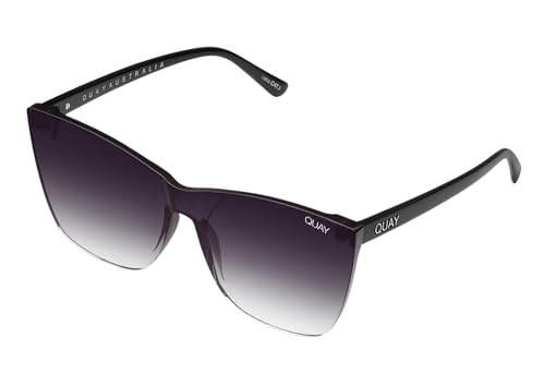 QUAY Sunglasses COME THRU QUAY BLACK / BLACK FADE LENS