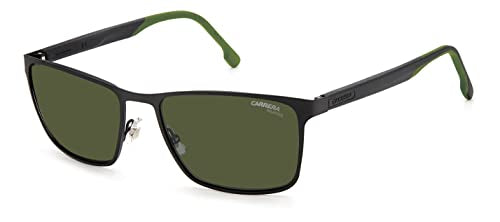 Carrera Men's 8048/S Polarized Rectangular Sunglasses, Black Green, 58mm, 18mm