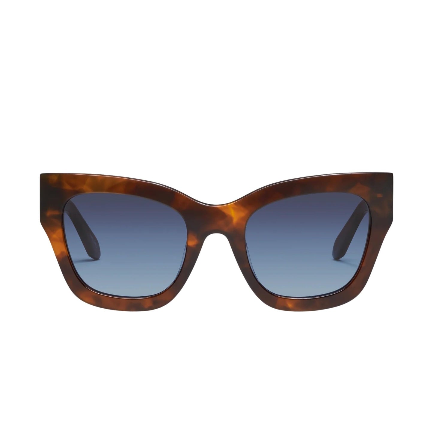 Quay Women's By The Way Sunglasses, Brown Tort/Navy Blue