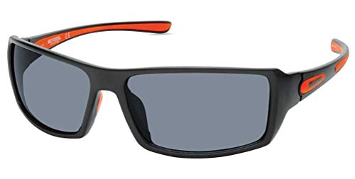 Harley-Davidson Men's Shallow Sport Sunglasses, Matte Black Frame & Smoke Lenses