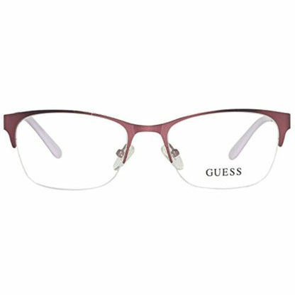 Guess Eyeglasses Frames For Womens Metal Half Frame 2399 Purple 53 18 135 - MegafashionMonturas