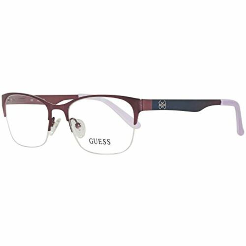 Guess Eyeglasses Frames For Womens Metal Half Frame 2399 Purple 53 18 135 - MegafashionMonturas