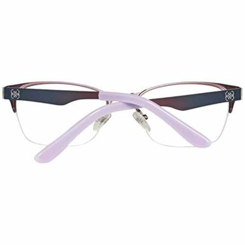 Guess Eyeglasses Frames For Womens Metal Half Frame 2399 Purple 53 18 135 - MegafashionMonturas