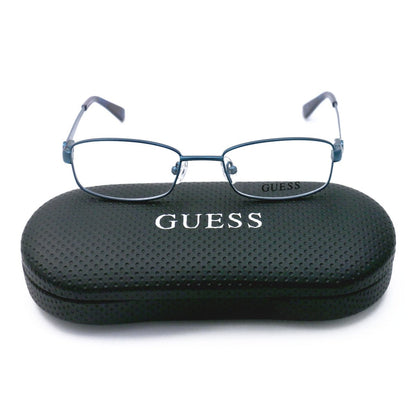 Guess Eyeglasses Womens GU2524 091 Metallic Blue 49 18 135 Frames Oval - MegafashionMonturas