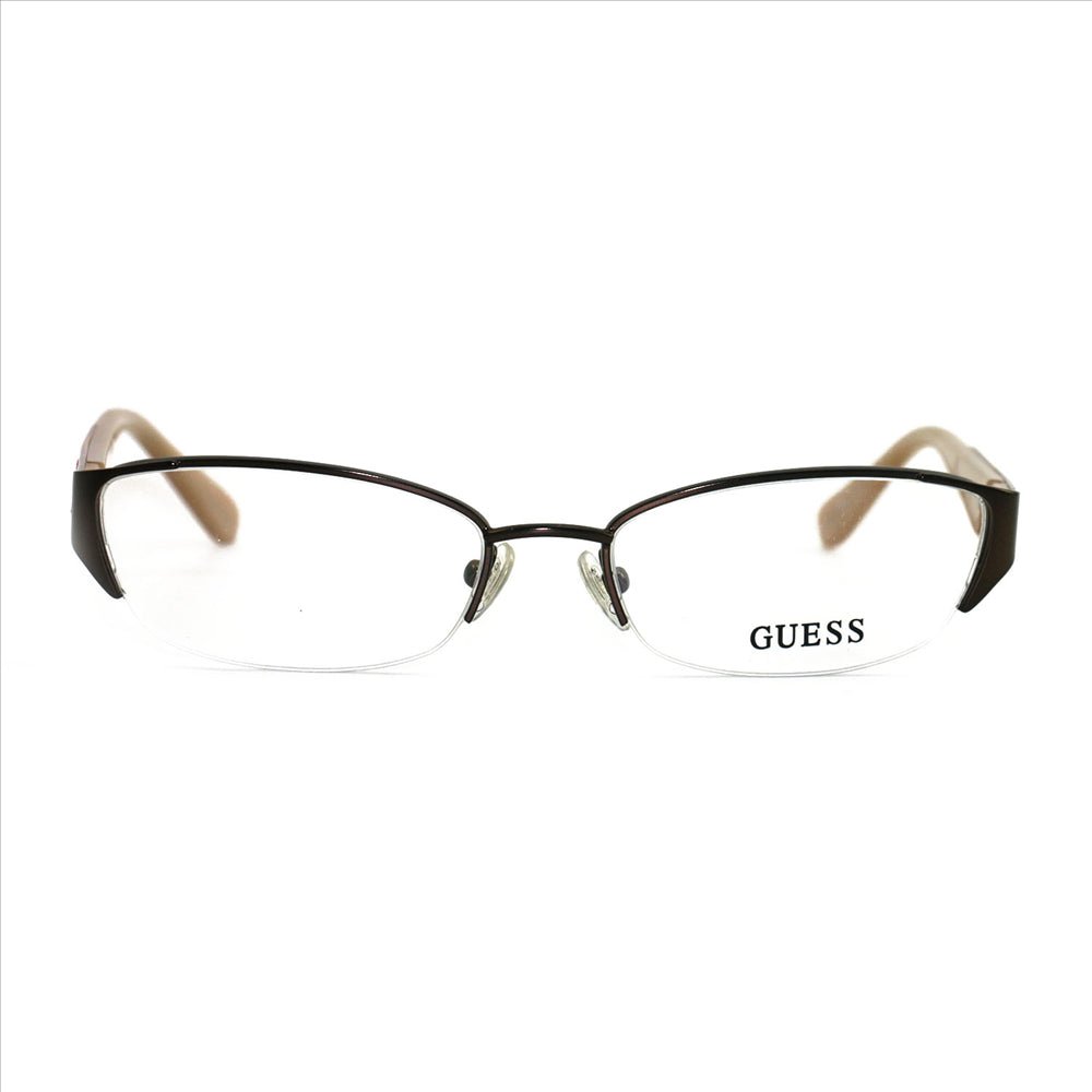 Guess Womens GU2327 BRN Brown 52 17 135 Semi Rimless Cat Eye - MegafashionMonturas