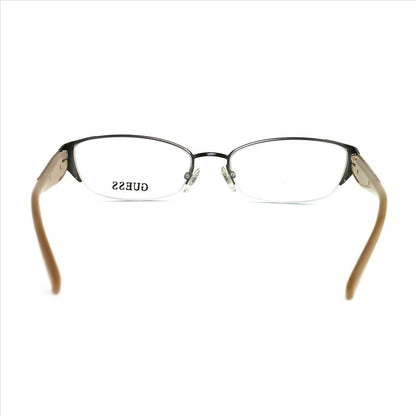 Guess Womens GU2327 BRN Brown 52 17 135 Semi Rimless Cat Eye - MegafashionMonturas