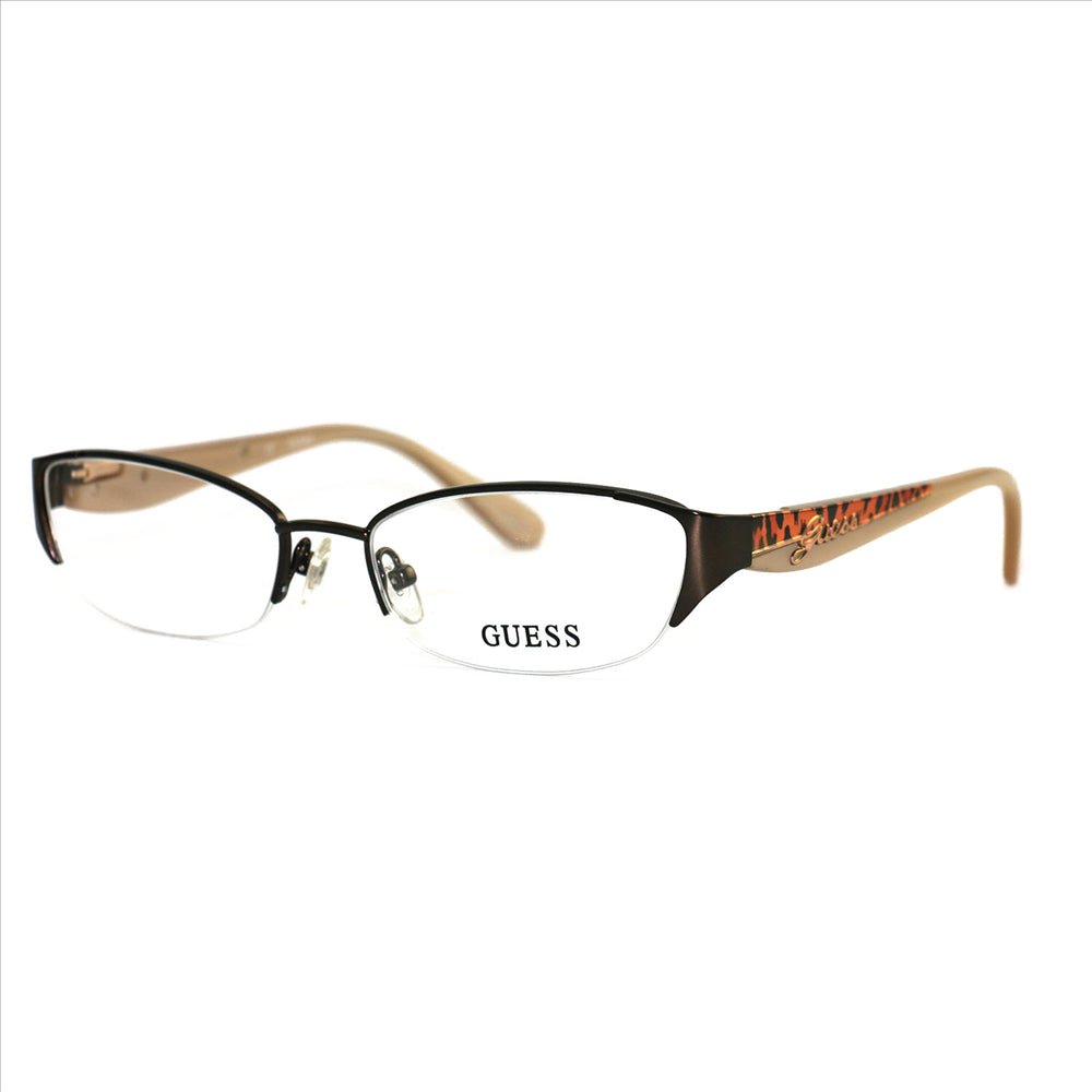 Guess Womens GU2327 BRN Brown 52 17 135 Semi Rimless Cat Eye - MegafashionMonturas