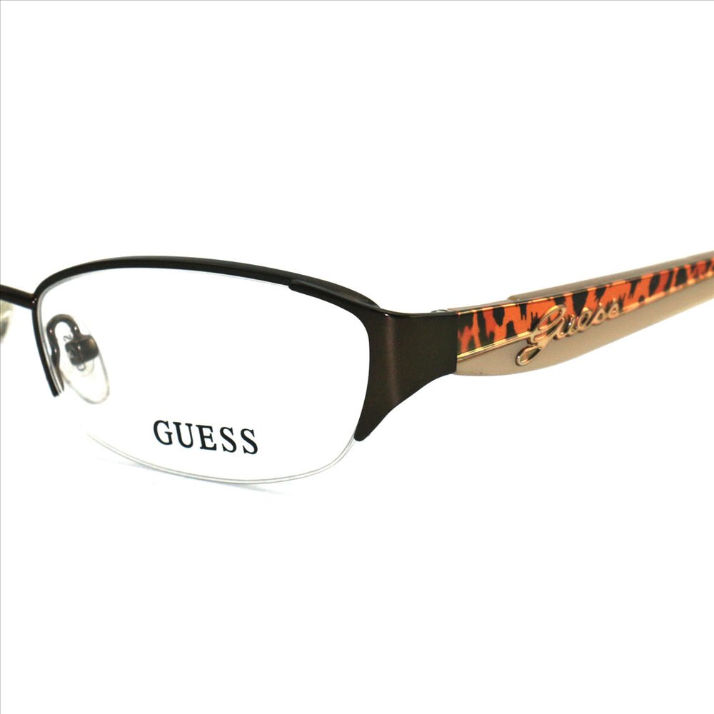 Guess Womens GU2327 BRN Brown 52 17 135 Semi Rimless Cat Eye - MegafashionMonturas