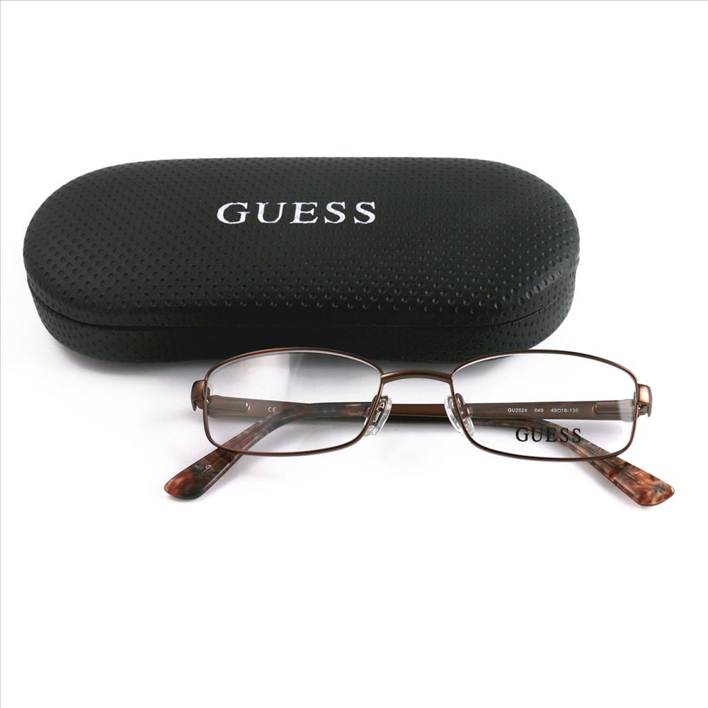 Guess Womens GU2524 049 Brown 49 18 135 Frames Rectangle - MegafashionMonturas