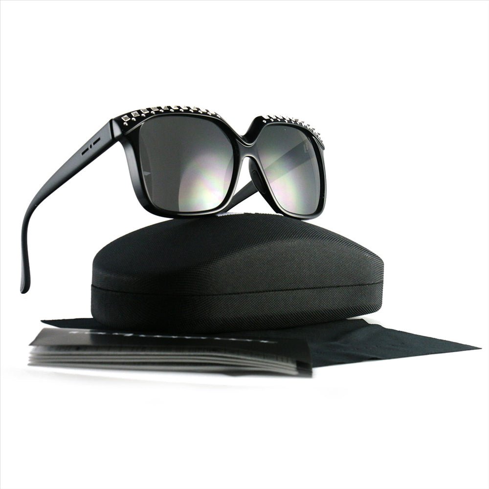 Italia Independent Womens Sunglasses II0919 GR Black/Silver 57 12 141 - MegafashionSunglasses