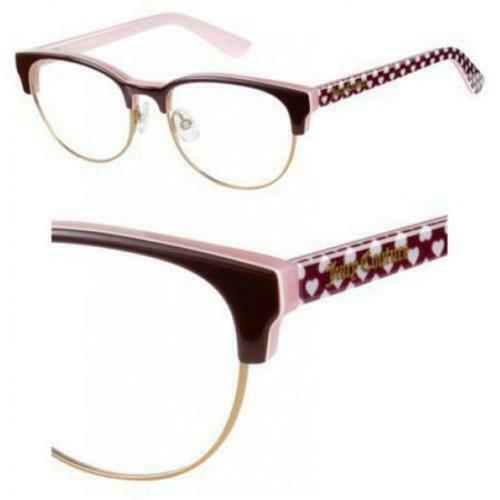 Juicy Couture JC Ju928 Eyeglasses 0DQ2 Brown Pink Oval for Womens - MegafashionMonturas