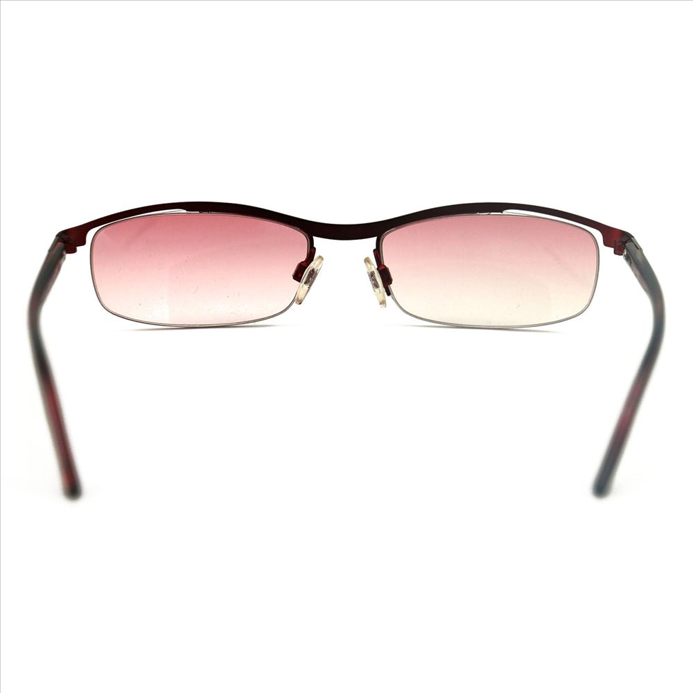 Just Cavalli Womens Sunglasses JC0055 383 Red 52 17 135 Semi - Rimless Oval - MegafashionSunglasses