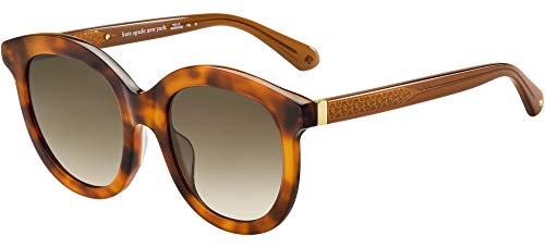 Kate Spade New York Women's Lillian/G/S Oval Sunglasses, Brown/Brown Gradient, 53mm, 22mm - megafashion11Sunglasses