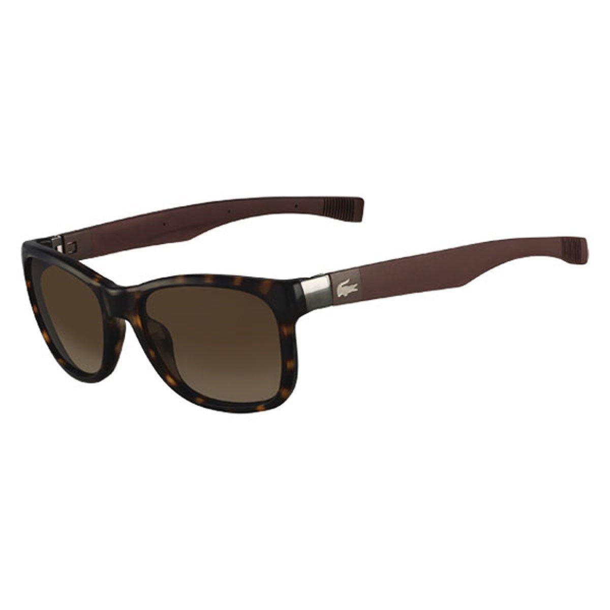 Lacoste Brown Square Unisex Sunglasses L662S 214 54 - MegafashionSunglasses