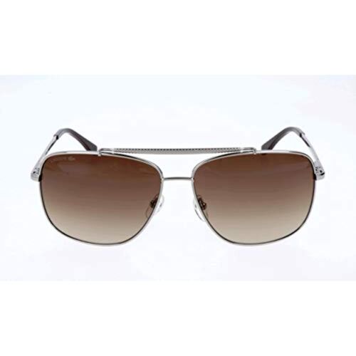 Lacoste Men Sunglasses L188S 035 Light Gunmetal/Brown Gradient Aviator 100%UV - MegafashionSunglasses