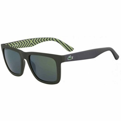 Lacoste Men Sunglasses L750S 318 Matte Army Green/Polarized Grey Mirrored 100%UV - MegafashionSunglasses