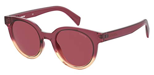 Levi's LV 1009/S Oval Sunglasses, Red, 50mm, 21mm - MegafashionSunglasses