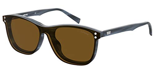 Levi's Men's LV 5013/CS Rectangular Sunglasses, Blue, 53mm, 18mm - MegafashionSunglasses