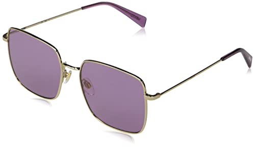 Levi's womens Lv 1007/S Sunglasses, Rose Gold/Violet Mirrored, 56mm 17mm US - megafashion11Sunglasses
