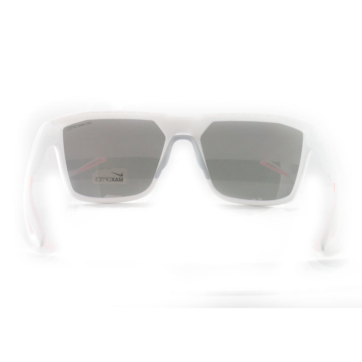 Nike Bandit Men's Sunglasses EV0949 106 Matte White/Bright Crimson 59 17 145 - MegafashionSunglasses