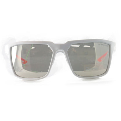 Nike Bandit Men's Sunglasses EV0949 106 Matte White/Bright Crimson 59 17 145 - MegafashionSunglasses