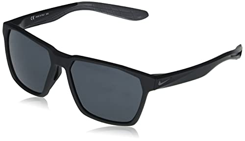 Nike Maverick S Hexagonal Sunglasses, Matte Black, 55/15/135 - MegafashionSunglasses