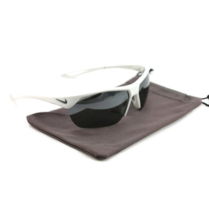 Nike Trainer S Unisex Sunglasses NIKE EV1063 100 White 63 13 120 Semi Rimless - MegafashionSunglasses