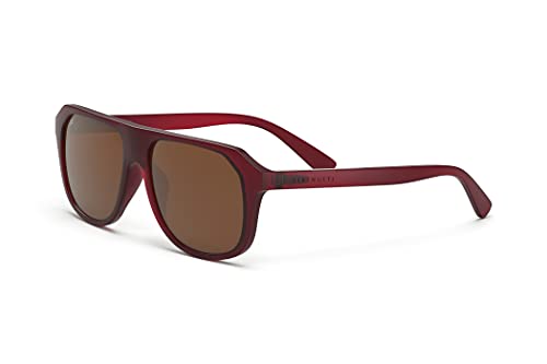 Oatman Frosted Crystal Burgundy - Saturn Polarized Drivers - MegafashionSunglasses