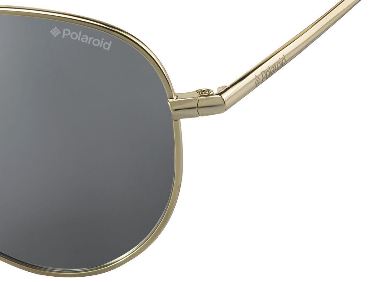 Polaroid For Men Or Womens Sunglasses PLD8015N J5G Gold Grey Silver Pilot Mirror/Polarized - MegafashionSunglasses