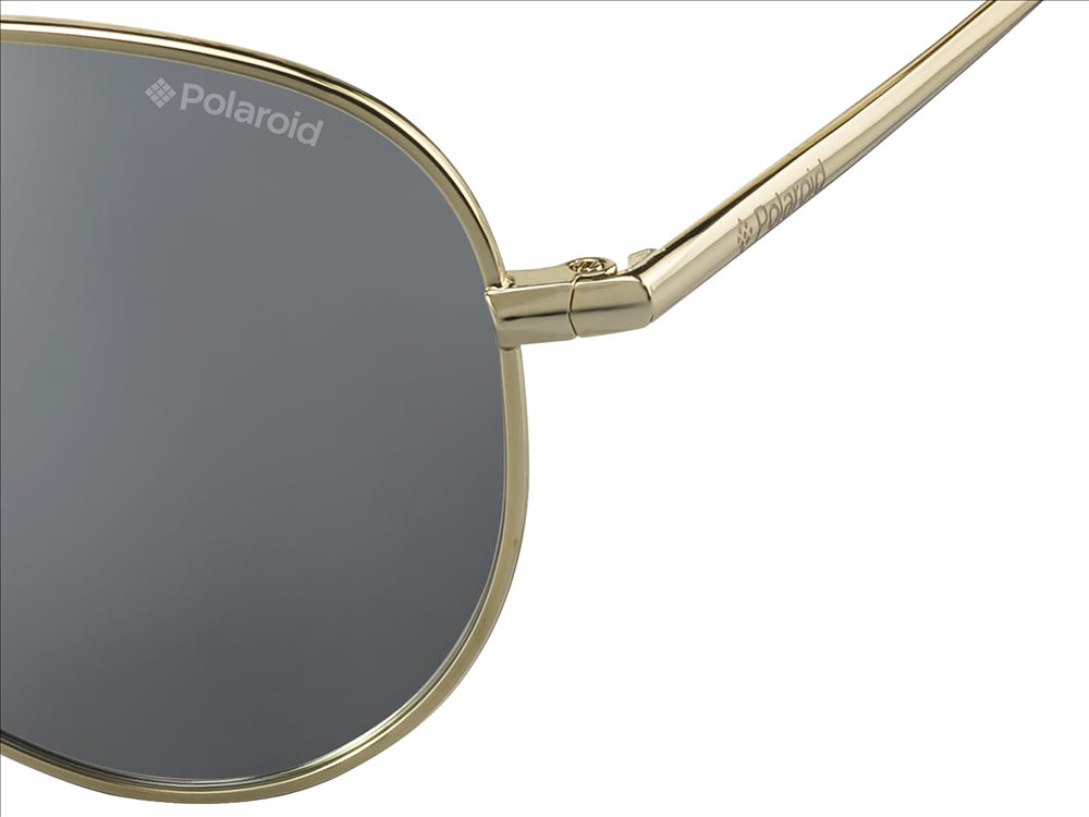 Polaroid For Men Or Womens Sunglasses PLD8015N J5G Gold Grey Silver Pilot Mirror/Polarized - MegafashionSunglasses